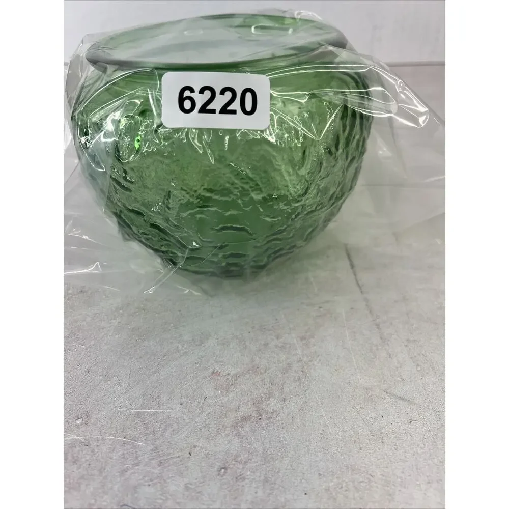 Rose Bowl Vase Retro Green Brody Co Cleveland‎ USA Vintage Home Decor